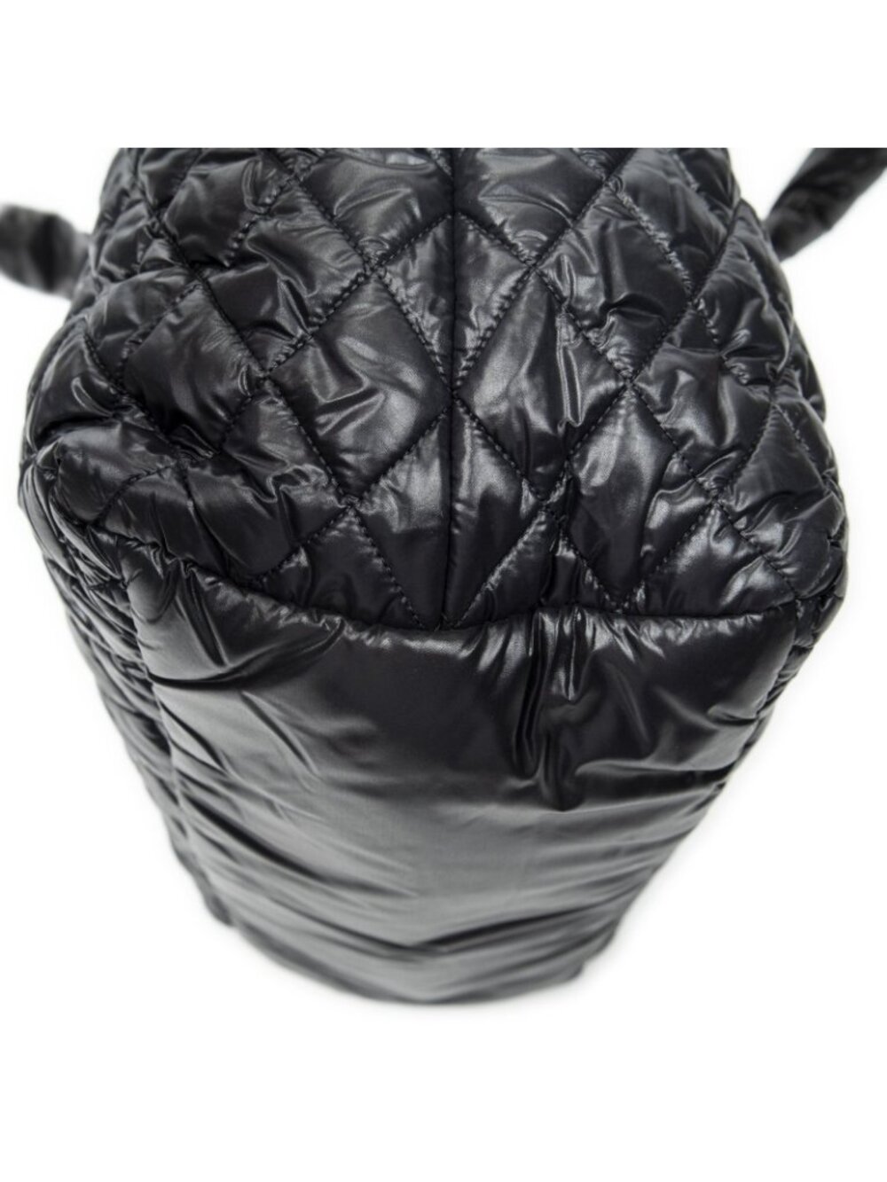 Chanel Coco Reversible Tote Black Quilted Nylon Canvas - Picture 8 of 11